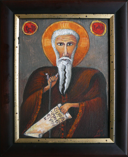 Saint John of Rila, oil-painting
