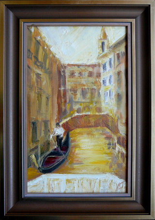 Venice - Street, oil-painting